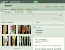 Tablet Screenshot of davetedder.deviantart.com
