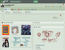 Tablet Screenshot of houndoom101.deviantart.com
