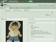 Tablet Screenshot of eyaj.deviantart.com