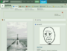 Tablet Screenshot of and-true.deviantart.com