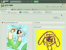 Tablet Screenshot of pollywriggle.deviantart.com
