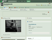 Tablet Screenshot of ghostgaldennie.deviantart.com