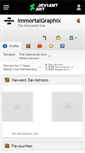 Mobile Screenshot of immortalgraphix.deviantart.com