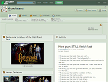 Tablet Screenshot of kironohasama.deviantart.com