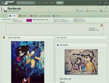Tablet Screenshot of fira-the-cat.deviantart.com