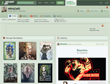 Tablet Screenshot of mrhazard.deviantart.com