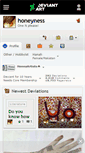 Mobile Screenshot of honeyness.deviantart.com