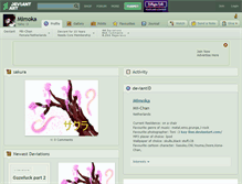 Tablet Screenshot of mimoka.deviantart.com