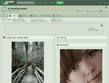Tablet Screenshot of la-muerta-bonita.deviantart.com