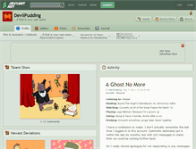 Tablet Screenshot of devilpudding.deviantart.com