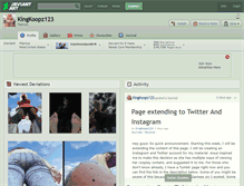Tablet Screenshot of kingkoopz123.deviantart.com