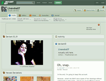Tablet Screenshot of livewire07.deviantart.com