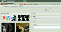 Desktop Screenshot of christinedaae-ramona.deviantart.com
