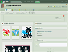Tablet Screenshot of christinedaae-ramona.deviantart.com