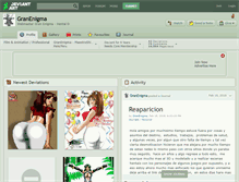 Tablet Screenshot of granenigma.deviantart.com