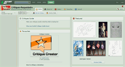 Desktop Screenshot of critiques-requested.deviantart.com