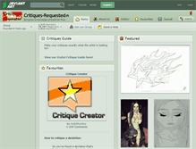 Tablet Screenshot of critiques-requested.deviantart.com