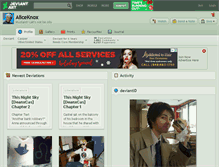 Tablet Screenshot of aliceknox.deviantart.com