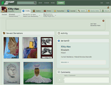Tablet Screenshot of kitty-mao.deviantart.com