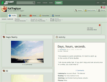 Tablet Screenshot of kattragique.deviantart.com