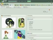 Tablet Screenshot of ladyjoy.deviantart.com