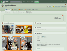 Tablet Screenshot of blood-red-kenn.deviantart.com
