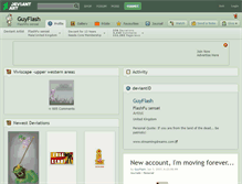 Tablet Screenshot of guyflash.deviantart.com
