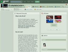 Tablet Screenshot of os-adoptablecenter.deviantart.com