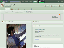 Tablet Screenshot of burnt-toast-cafe.deviantart.com