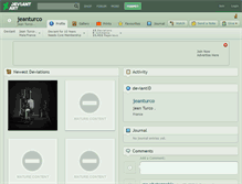 Tablet Screenshot of jeanturco.deviantart.com