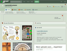 Tablet Screenshot of laurenmclemore.deviantart.com