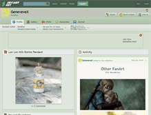 Tablet Screenshot of genevevex.deviantart.com