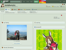 Tablet Screenshot of hentaibunnyinc.deviantart.com