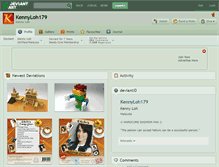 Tablet Screenshot of kennyloh179.deviantart.com