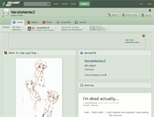 Tablet Screenshot of narutomaniacz.deviantart.com