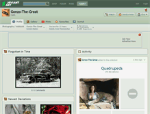 Tablet Screenshot of gonzo-the-great.deviantart.com