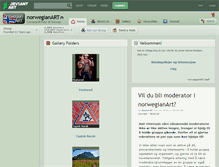 Tablet Screenshot of norwegianart.deviantart.com