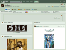 Tablet Screenshot of kimikow1.deviantart.com