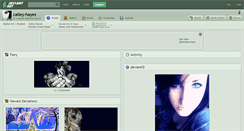 Desktop Screenshot of calley-hayes.deviantart.com