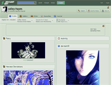 Tablet Screenshot of calley-hayes.deviantart.com