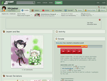 Tablet Screenshot of ninjasker.deviantart.com