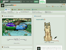 Tablet Screenshot of moonwolf03.deviantart.com
