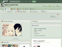 Tablet Screenshot of hatori-x-ayame-club.deviantart.com