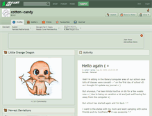 Tablet Screenshot of cotton--candy.deviantart.com