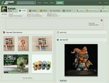 Tablet Screenshot of kahiah.deviantart.com