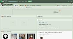 Desktop Screenshot of kiba-wolfs-rain.deviantart.com