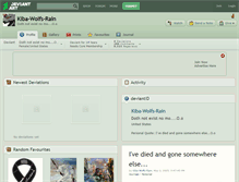 Tablet Screenshot of kiba-wolfs-rain.deviantart.com