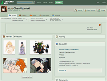 Tablet Screenshot of mizu-chan-uzumaki.deviantart.com