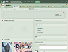 Tablet Screenshot of digifan07.deviantart.com