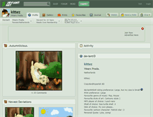 Tablet Screenshot of kittez.deviantart.com